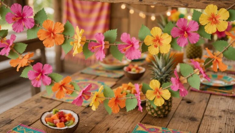 17 Paper Hibiscus Flowers Ideas for DIY Decor